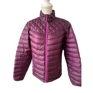 Orvis Purple‎ Trout Bum Down Filled Puffer Coat Full Zip Size Large